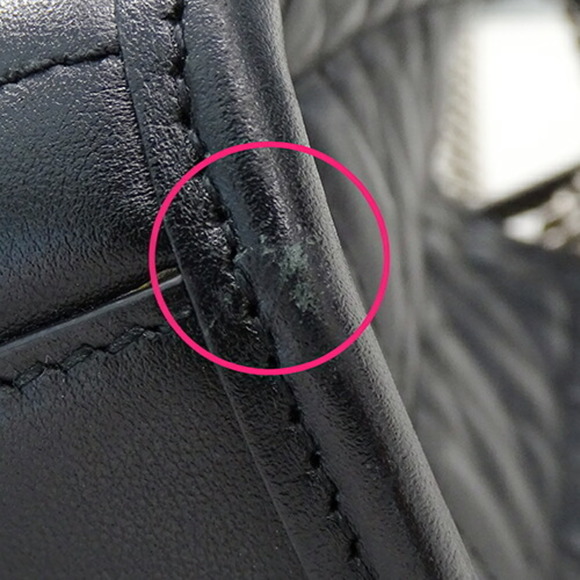 GUCCI Bag Women's Chain Shoulder Tote Leather GG Marmont Black 681483 - Picture 11 of 16